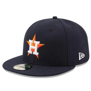 MLB New Era Houston Astros Navy Home Fitted 59FIFTY Men’s Baseball Hat New